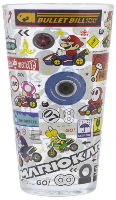 PALADONE 瑪利歐賽車 玻璃杯, 1個