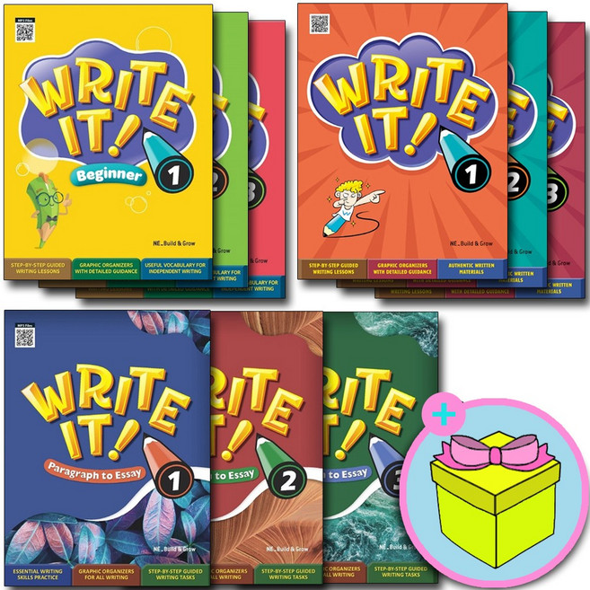 [사은품증정]Write It. Beginner. Paragraph to Essay 레벨선택 라이트잇 시리즈, Paragraph to Essay 1