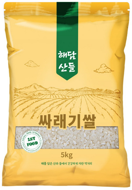 국산 싸래기쌀 5kg l 소포장 쇄미 l 죽 떡 이유식 싸라기 멥쌀, 등 외, 1개