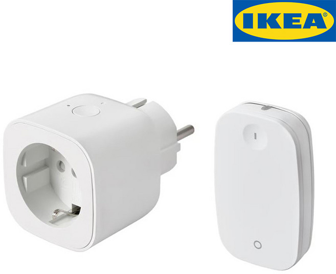 이케아 스마트플러그 원격제어 무선리모컨 컨트롤러 콘센트 트레탁트, 콘센트+리모컨 세트, 1개