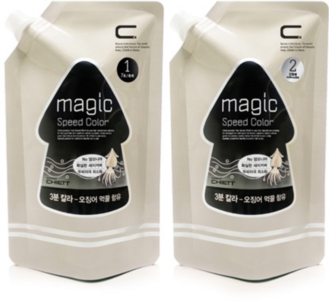 에비뉴 쉬에뜨 매직 스피드 칼라크림염색약 500g, 진한갈색, 1개