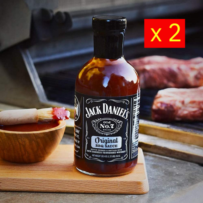 잭다니엘 올드 넘버7 바베큐 소스 No. 7 553g (2팩), 기본