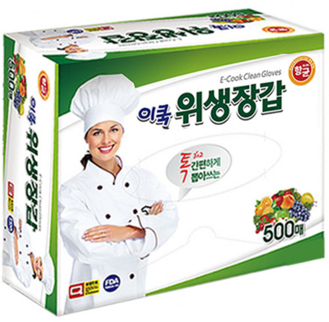 이쿡 위생장갑 500매 x 1팩, 1개