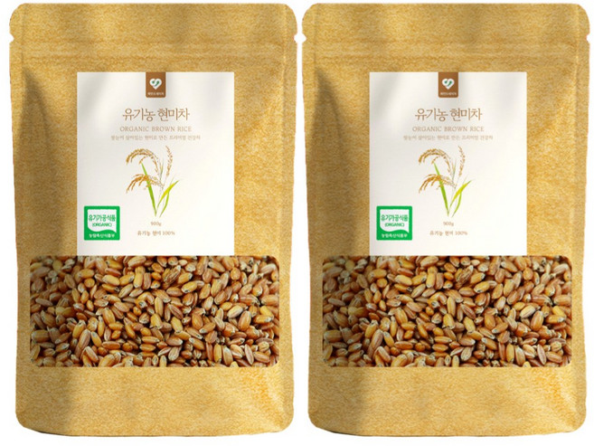 국산 25년산 저온로스팅 볶은 유기농 햇 현미차 900g 1개입, 2개