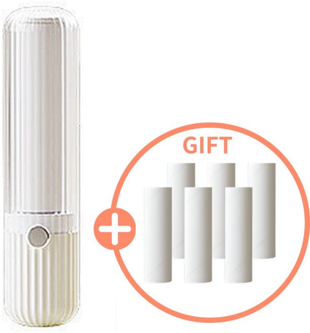 라라숑 휴대용 마카롱 미니 돌돌이테이프 클리너 리필 용지 여행용 보폴 의류 먼지제거, 1개