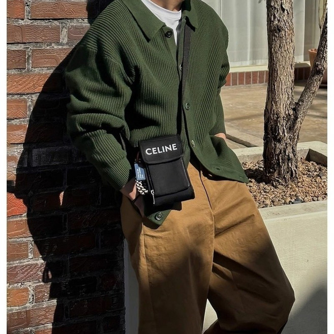 COSYEVNO 남성 니트 카디건 가을 스트라이프 멋스러운 루즈핏 멋스러운 하프 버튼 코트 CXJks-18