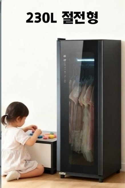 딜릿 고효율 초절전 의류관리기 건조 드라이 미세먼지 세균 냄세제거, 블랙, 230절전형