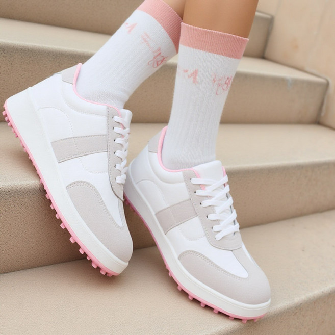 [고급인솔증정] 에버라스트 E그린핏 남녀공용 국산 스니커즈 골프화 러버 아웃솔 고무창 발편한 가벼운 푹신한 독일군 운동화 미끄럼방지 논슬립 키높이 데일리 슈즈 커플 신발 필드화