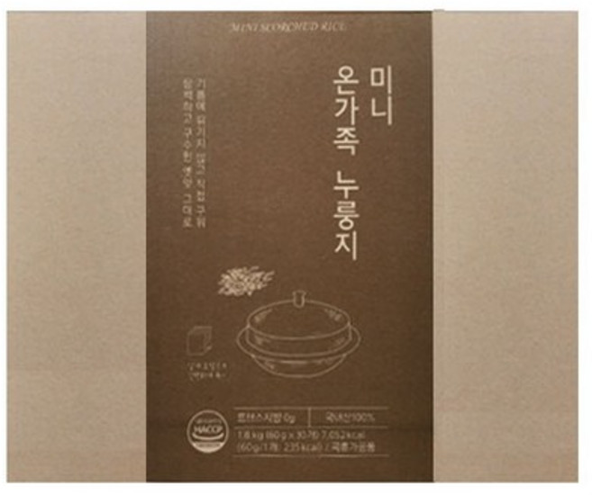 온가족 누룽지 미니 60gx30