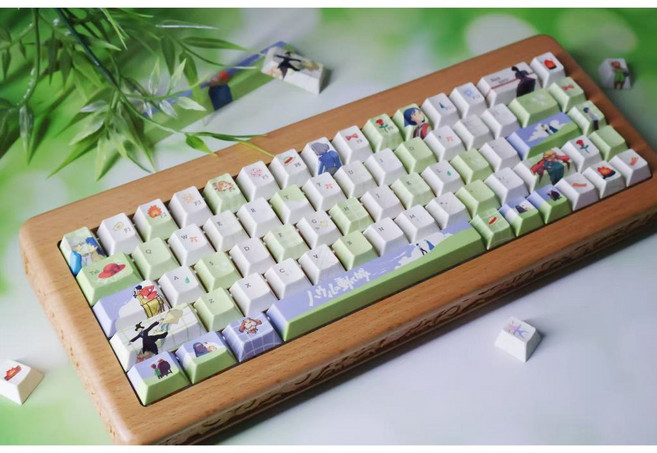 霍爾的移動城堡 機械鍵盤鍵帽 PBT 熱昇華 中文注音, 英文 (鍵帽)-moa