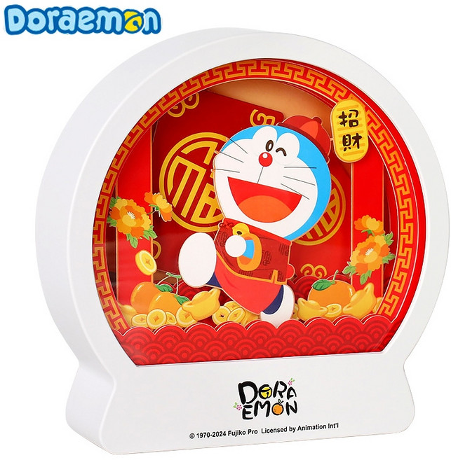 Doraemon 哆啦A夢 紙雕小夜燈, 哆啦A夢 招財