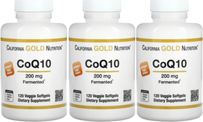 CGN 코엔자임큐텐 200mg vggie caps 유비퀴논 ubiquinone CoQ10, 120정, 3개 - 쿠팡