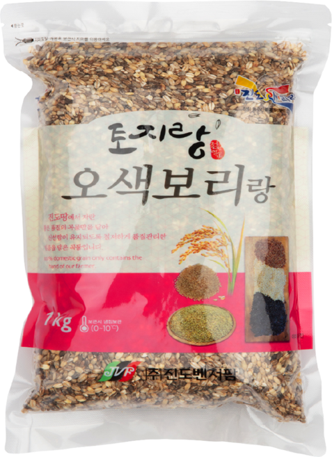 [100% 국산 햇곡] 생산일이 명확한 국산 오색보리, 1개, 1kg (1kgx1봉)