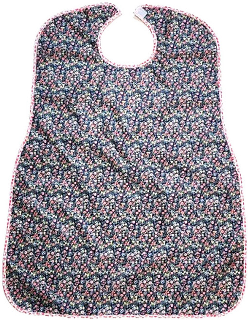 국산 환자용 턱받이 에이프런 방수앞치마 요양원 간병용품 실버용품, 1개, 10.블랙꽃무늬