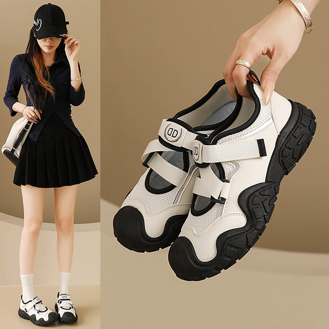 스타일닥터 여성 여름샌들 통굽 발편한 통기성 운동화 스포츠샌들