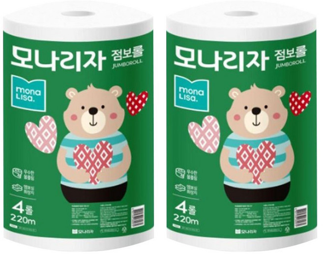 모나리자 점보롤티슈 220m 16롤 휴지 업소용