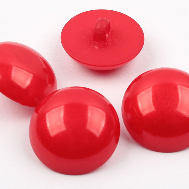 콩단추 하프단추 반콩 눈알 20mm, 레드, 20개