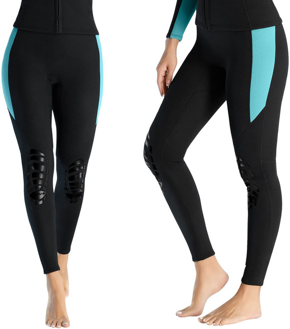 민트스쿨 1.5MM 투피스 다이빙 웻수트, 하의-여성블루