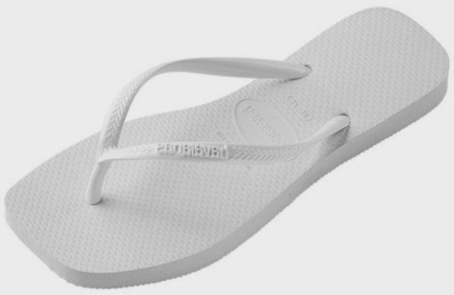 하바이아나스 havaianas 슬림 스퀘어 플립플랍 White
