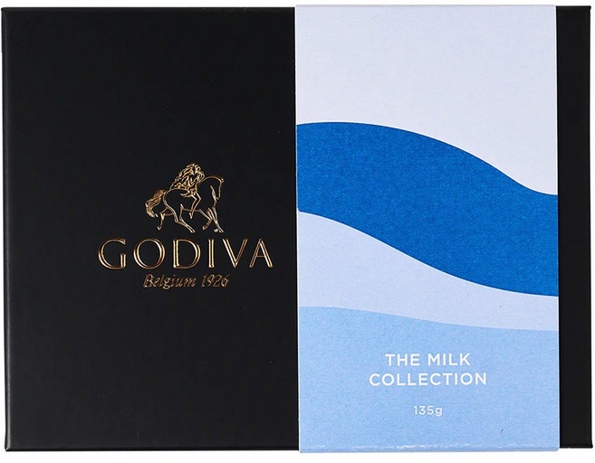 고디바 밀크초콜릿 콜렉션 선물 박스 12피스 135g, 1개