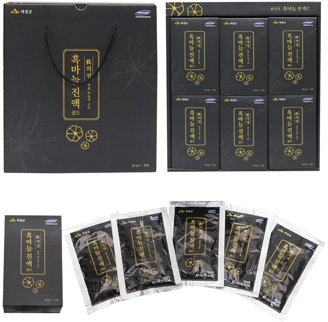 의성 흑마늘 진액 골드 액기스 음료수 60ml x 30포, 1개, 50ml