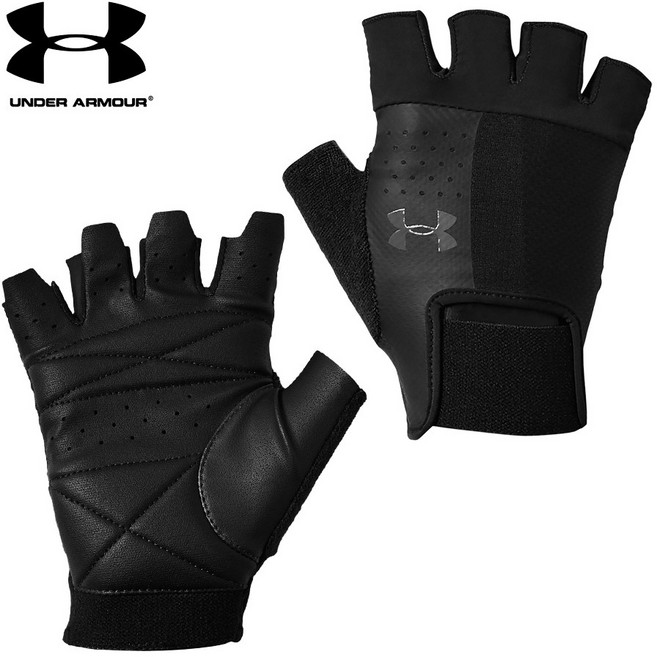 언더아머 장갑 1328620-001 남성 트레이닝 헬스장갑, 사이즈M_UA130200010, 1개