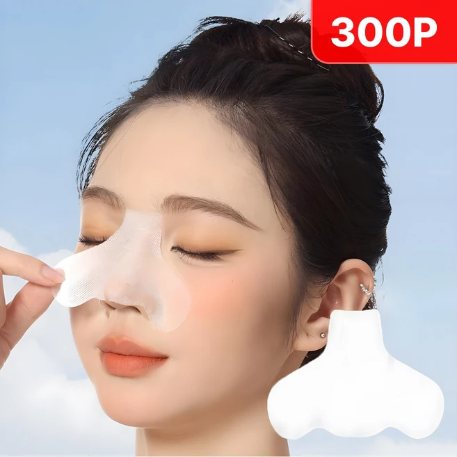 로니베이 코팩 화장솜 대용량 코모양 시트 스킨팩, 300개, 화이트 - 쿠팡