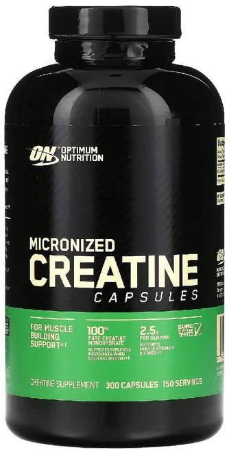 옵티멈뉴트리션 미분화 마이크로나이즈 크레아틴 모노하이드레이트 Creatine 캡슐 300정 - 쿠팡