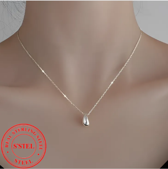 다예품 14KG 변색없는 써지컬스틸 물방울 목걸이