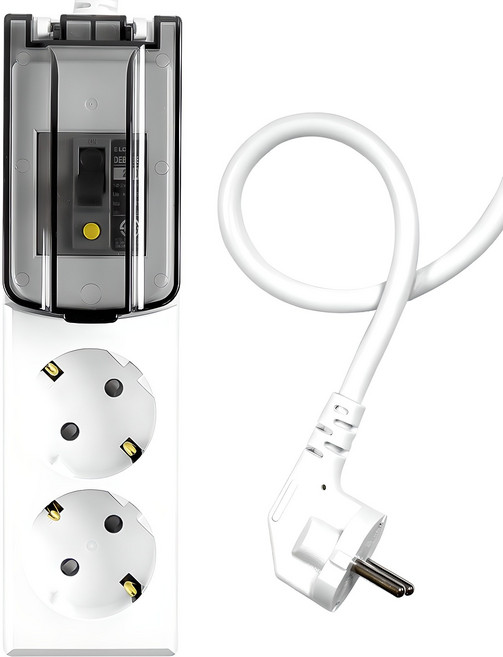 써지오 고용량 2구 누전차단 멀티탭 WI-MC1627, 1.5m, 1개