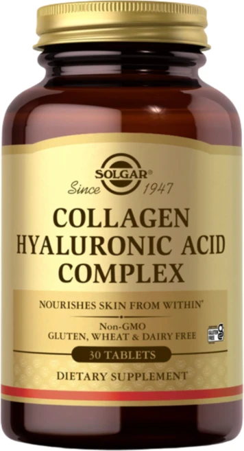 [Solgar] 콜라겐 히알루론산 콤플렉스 30 타블렛, 30정, 1개 - 쿠팡