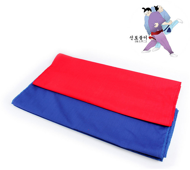 쇼다운 씨름 샅바 국내원단, 1세트, 청색+홍색