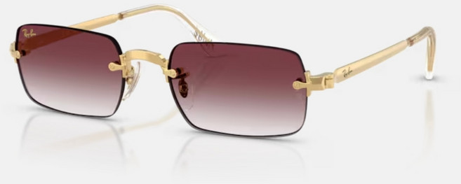 Ray-Ban雷朋 RB3928 方形金屬太陽眼鏡