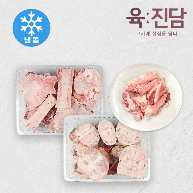 [육진담] 한우 우족 2kg+사골 2kg+스지 1kg이상 (냉동), 2kg, 1개