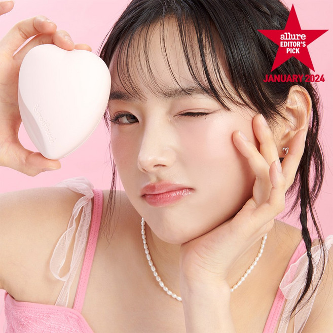 트와터치 하트 글로우 메쉬 쿠션 15g SPF 50+ PA+++ 승무원쿠션 면세점 커버력 파운션데이션, 17호 아이보리, 1개