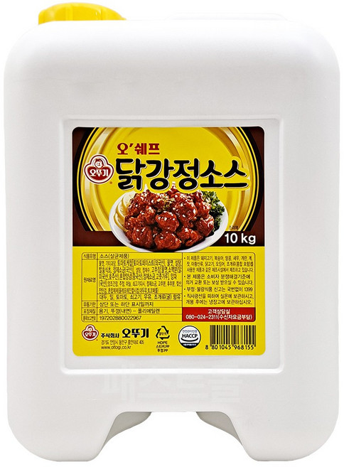 오뚜기 오쉐프 닭강정소스, 1개, 10kg