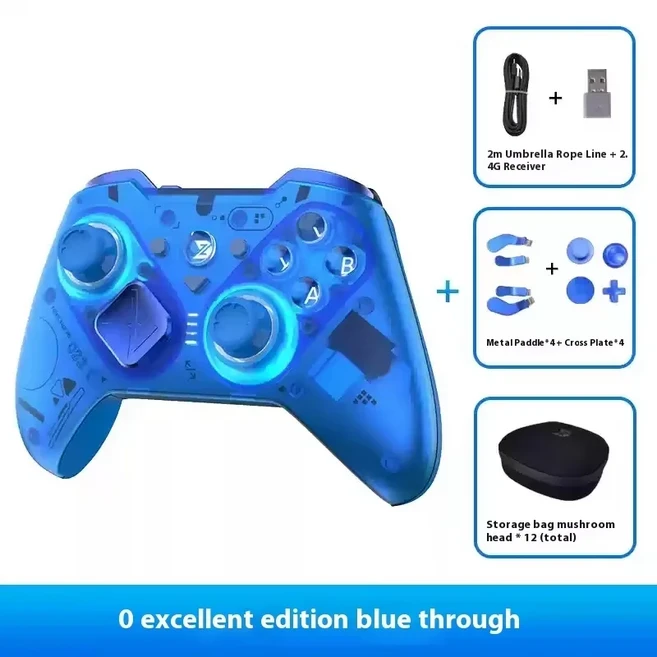ZD O+ 엘리트 무선 게임 컨트롤러 맞춤형 모듈형 디자인 세라믹 솔리드 안테나 2.0 선형/마이크로 스위치, 07 ZDO EX Blue