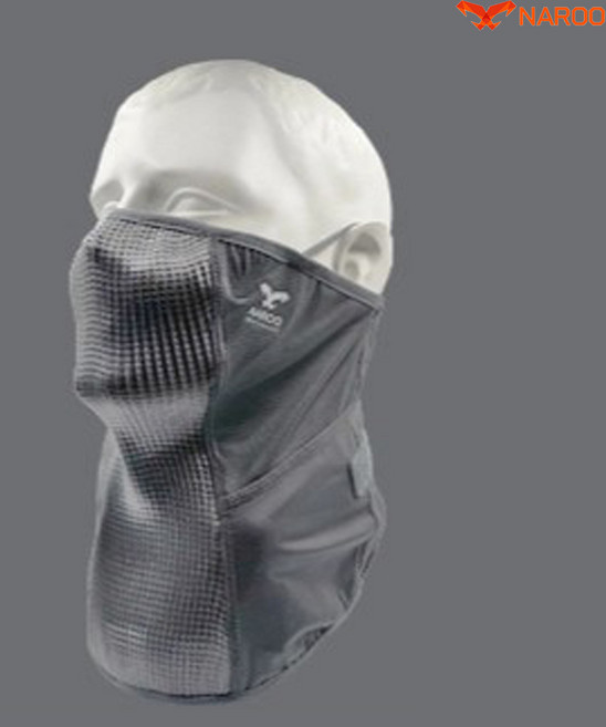 나루마스크 N2+ Plus 골프 테니스 등산 낚시 자외선 차단 쿨링 냉감 원단, 메탈그레이, 1개