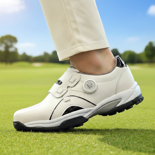 아놀드파마 남자 보아 다이얼 가죽 골프화 스파이크리스 방수 경량 골프 발편한 운동화 겸용 스크린 연습장 신발