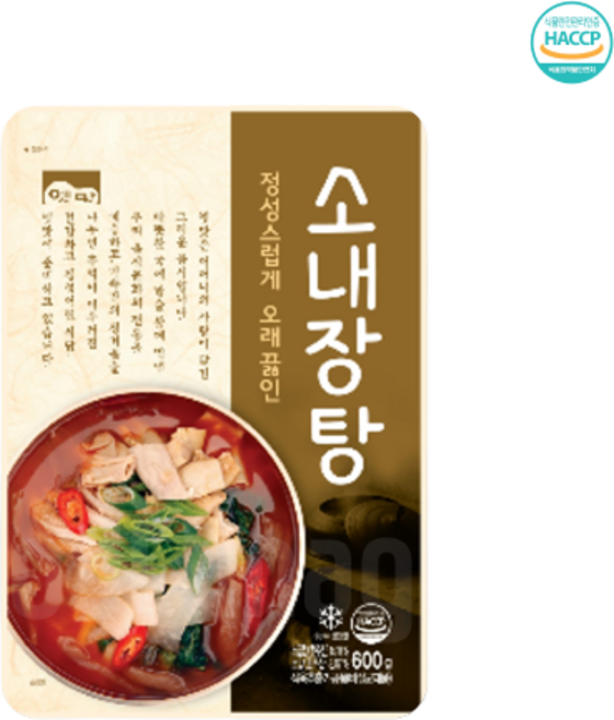 고향식품 옛맛 소내장탕 600g, 4개