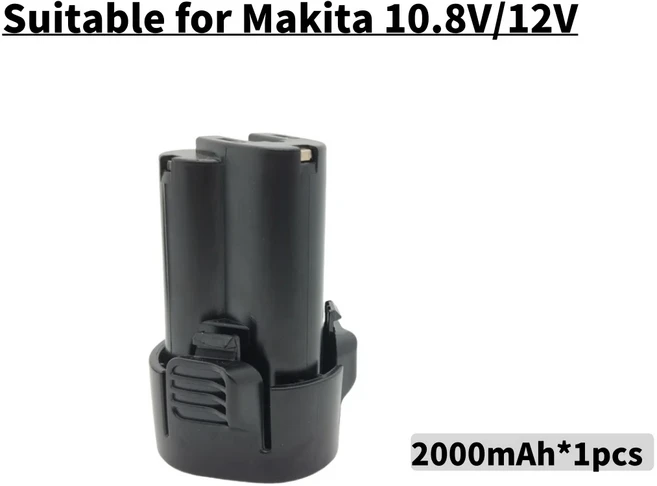 프리미엄 10.8V/12V 4.0Ah 리튬이온 충전식 배터리 마키타 BL1013 교체 적합, 03 2000mAh x1