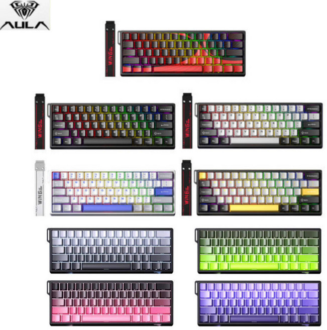 [성의] 독거미 AULA WiN 60/68HE/MAX/PRO 유선 8K 마그네틱 게이밍 키보드 폴링률 스위치 메탈보강판 RGB램프 시즌신상, WiN-68HE PRO-블랙그레이, 형이횐축, WiN-68HE PRO-블랙그레이, 형이횐축