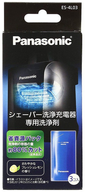 Panasonic 電鬍刀專用清潔劑 ES-4L03 (3包入), 1個