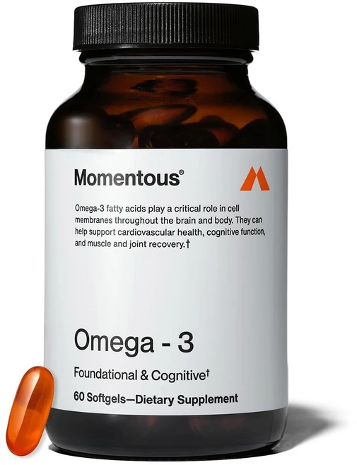 Momentous Omega-3 Fish Oil - High-Potency EPA & DHA Supplement for Men & Women - Supports Heart J, 1개 - 쿠팡