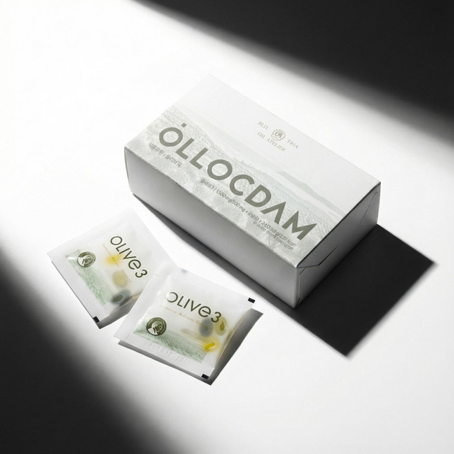 올리브3 프리미엄 EVOO 72캡슐 올록담 (500mg*3캡슐)*24포 아침공복 1포, 5개, 24회분