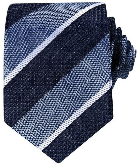 타운젠트 블루 사선 스트라이프 넥타이 E104BL