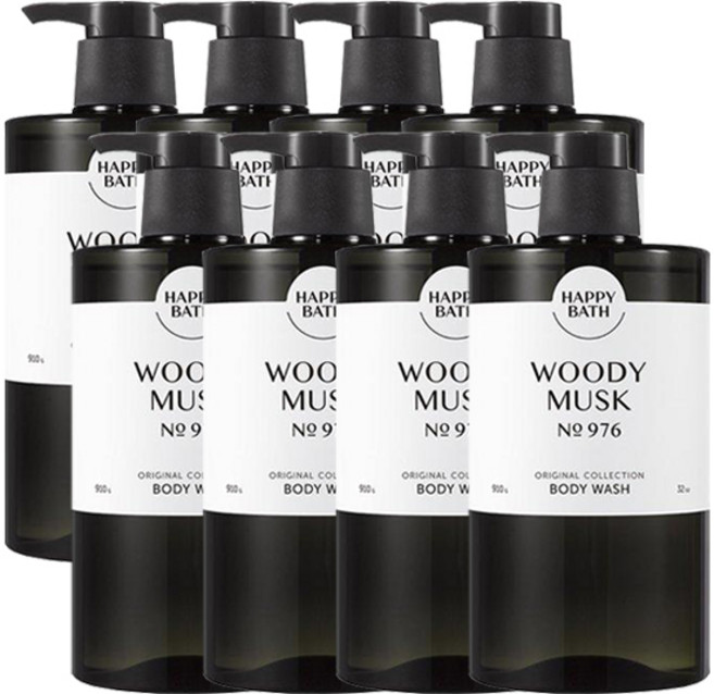 해피바스 오리지널 컬렉션 바디워시 우디머스크향, 910g, 8개