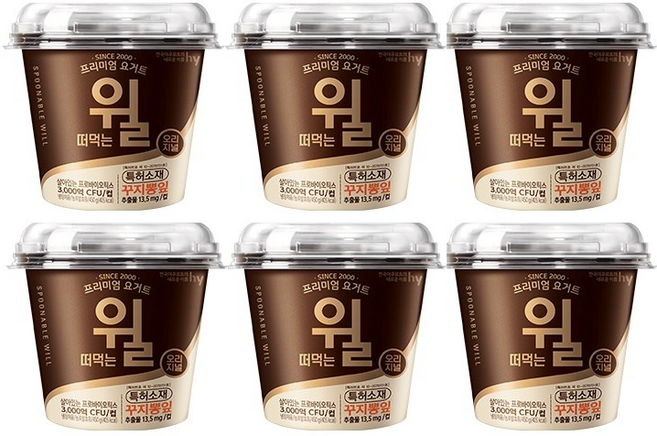 한국 야쿠르트 오리지널 떠먹는윌 450g 8개