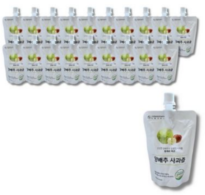 기타 [연두]아빠의주스양배추사과즙40팩 x 1박스, 100ml, 40개