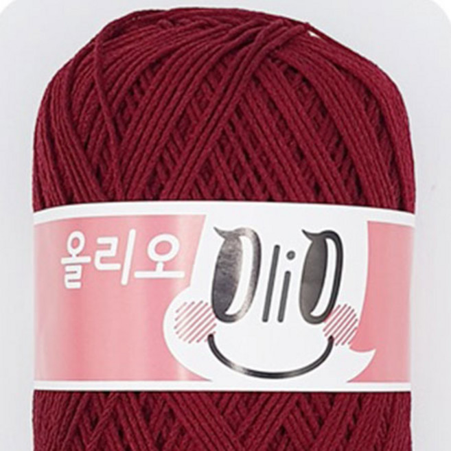 7위 - OliO 뜨개실, 731번 진빨강, 4개